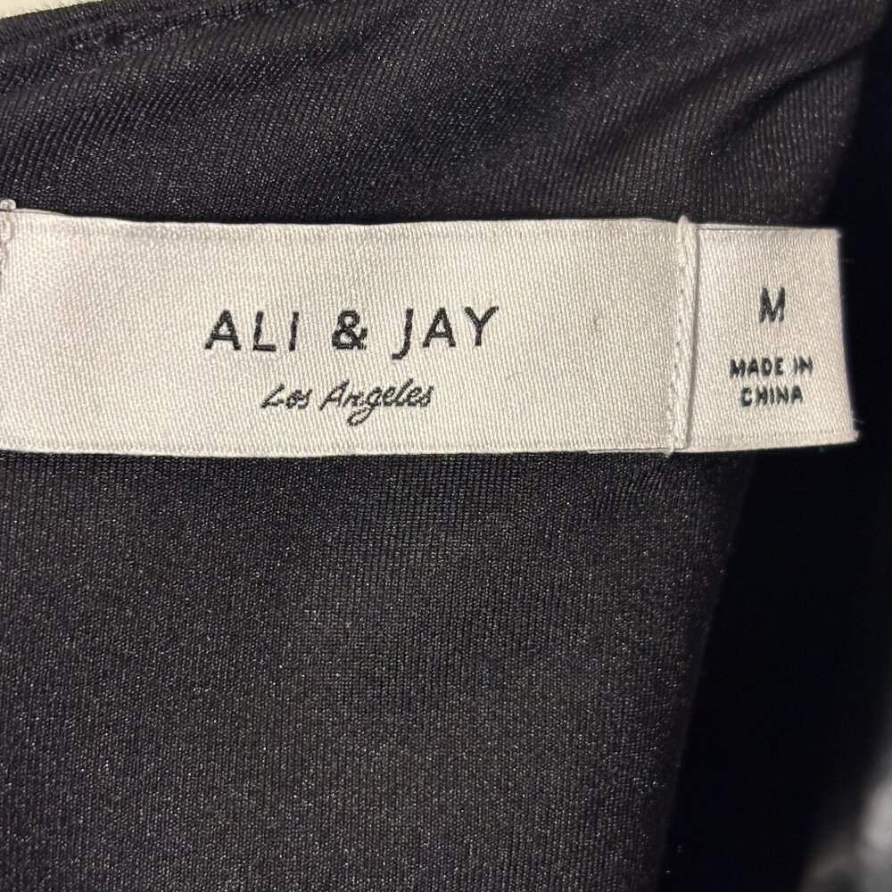 Ali & Jay Black Jumpsuit, Bell Cuffs, Great for that Special Event - Picture 2 of 13